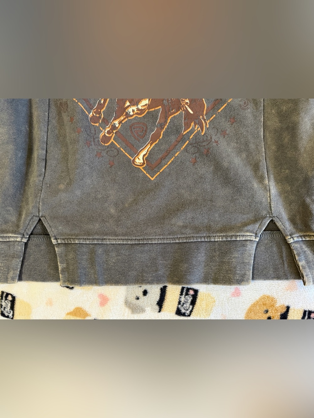 Rock & Roll Denim Vintage Inspired Washed Rodeo Graphic Pullover Sweatshirt OS S - Picture 6 of 6